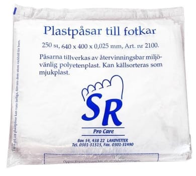 Plastpåse till fotkar Hygienisk insats 640x400x0,025mm engångs