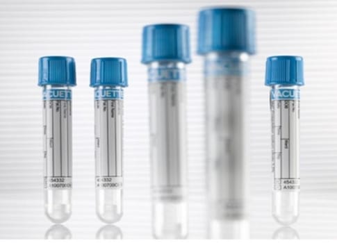 Vakuumrör vacuette na-cit 3,2% 5/2,0ml ljusblå dragkork papper