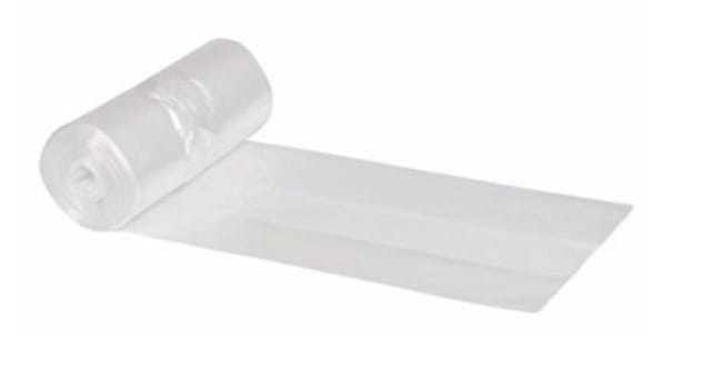 Avfallspåse transparent 50l LPDE 600x850mm 17my 40st/rle