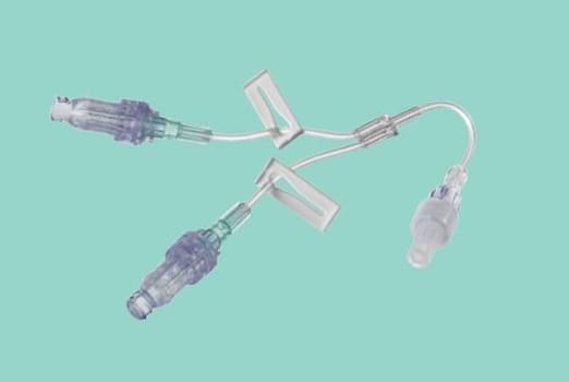 Ventil/Injektionsmembran 2-V 18cm Mikroslang Och Spinlock Caresite