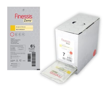 Handske op Finessis Zero 5.5 steril latexfri puderfri vit