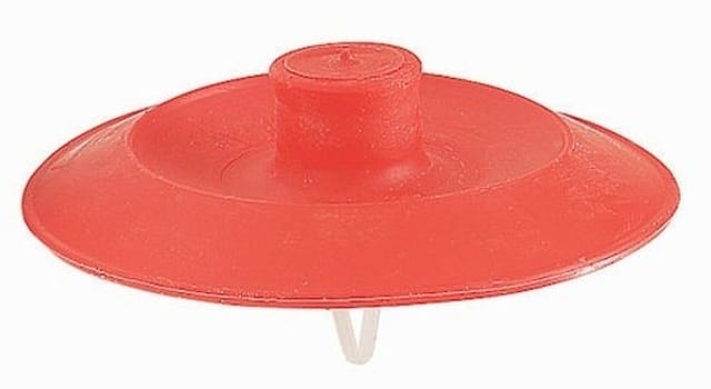 Diskhopropp röd plan sil gummi