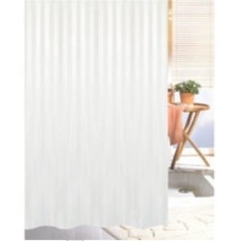 Duschdraperi vit 200x180cm ringar