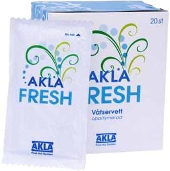 Våtservett Aklafresh oparfymerad 20st/ask