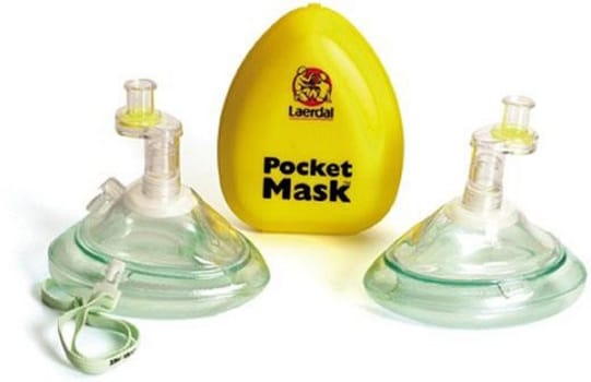 Pocketmask laerdal med ventil och filter utan O2 nippel