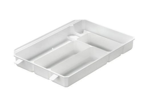 Besticklåda vit plast 48x31cm 7-fack