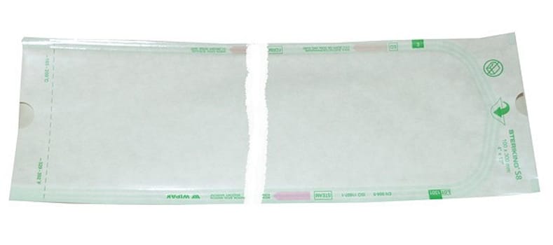 Sterilpåse Plan 300 X 500mm Papper/Plast För Ånga, Eto Och Fo