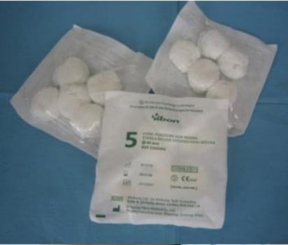 Rundtork gasväv ø60mm steril 5-pack