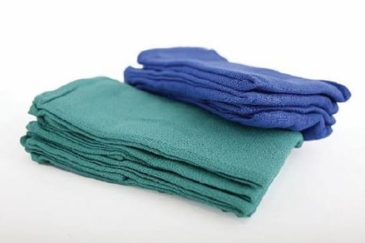 Duk bomull 43x66cm blå osteril röntgentråd 2-pack