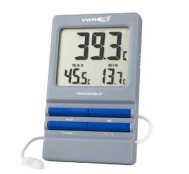 Laboratorie termometer fjärrstyrd alarm