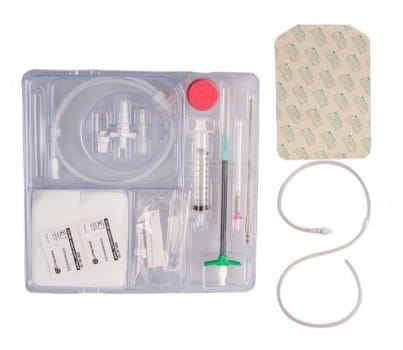 Dränageset ascites PleurX steril med introducer silikon