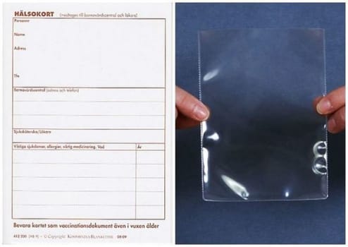 B Hälso- Och Vaccinationskort Barn Inkl Plastficka Ul 32
