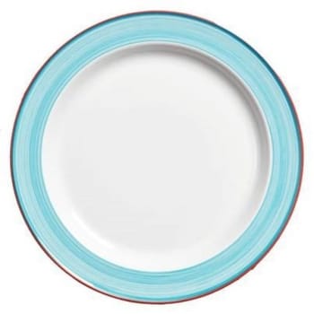 Tallrik Rio flat blå 26cm porslin stapelbar