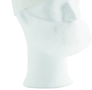 Skäggskydd Worksafe L vit nonwoven