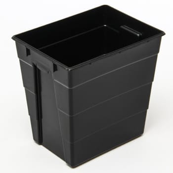 Riskavfallsbox San Sac svart 30l polypropen utan lock