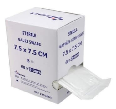 Kompress gasväv 8L Yibon 10x10cm steril 2-pack