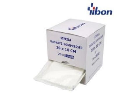Kompress gasväv 12L Yibon 10x20cm steril 5-pack