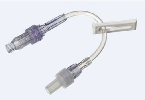 Förlängningsslang Caresite 15cm. Steril, positivt avslut DEHP-fri PVC