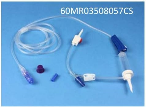 Blandningsaggregat Spinning Spiros 180cm Y-clave. Steril, PVC-fri