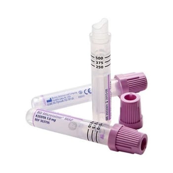 Microtainer kapillärrör k2-edta map 0,25-0,5ml lila twist-cap transp