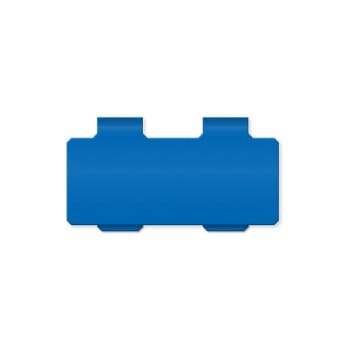 Gallerskylt Plast 70 X 30mm Ljusblå Med Clips Förp Om 25 St