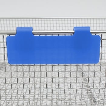 Gallerskylt Plast 90 X 30mm Ljusblå Med Clips Förp Om 25 St