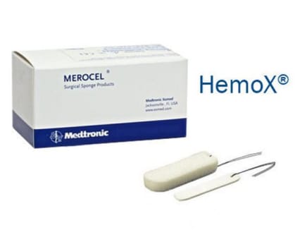 Nästamponad Merocel hemox pope 10cm med sträng