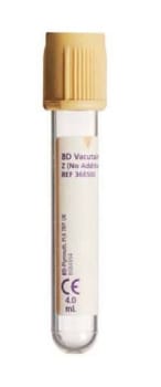 Vakuumrör vacutainer utan tillsats 5/4ml brun papper 13x75mm