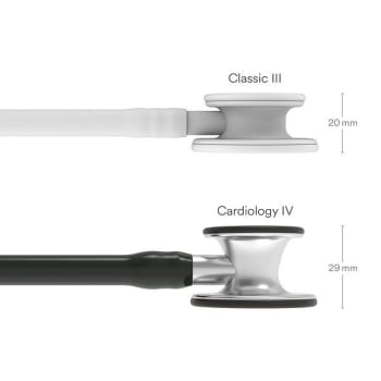 Stetoskop littmann cardiology iv diagnostik svart 6152