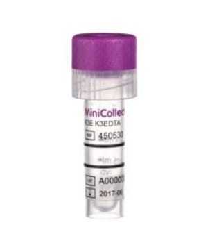 Minicollect kapillärrör k3-edta 0,25-0,5ml lila transp