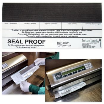 Förseglingskontroll F Papper/Plast Förpackning Om 250 St