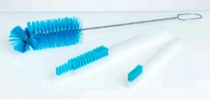 Borste blå nylonborst, längd 270mm 1-pack