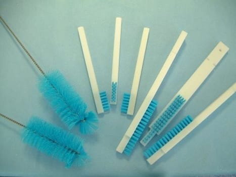 Borste blå nylonborst längd 184mm borstlängd 25mm 1-pack