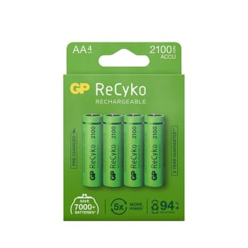 Batteri GP Recyko NiMH 210AAHCE- 2WB4 4-pack