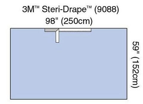 Op lakan Steri-Drape 250x150cm steril häftande