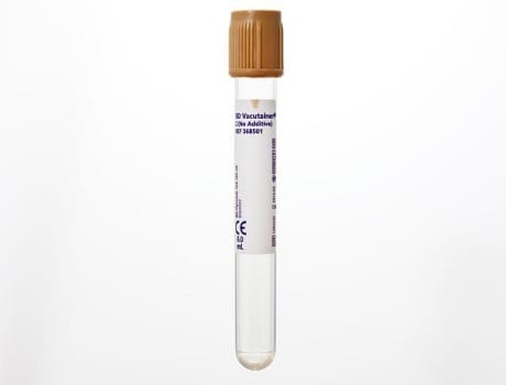 Vakuumrör vacutainer u tillsats urinrör beige kork 13x100mm