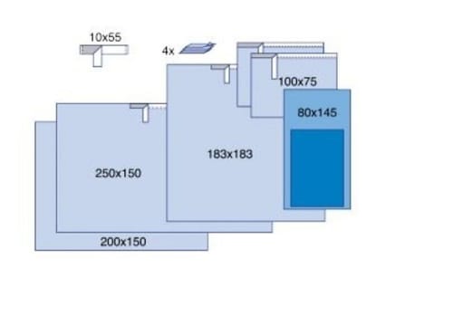 Universalset Steri-Drape steril utan rockar