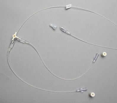 Förlängningsslang sprutpump 210cm 3-vägskran ftalatfri pvc steril