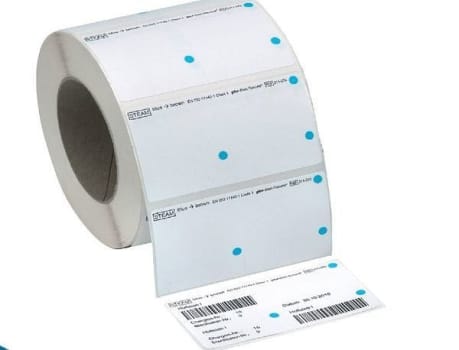 Etikett Med Indikat För Ånga T-Doc 56x102 Mm Kärna 12 Cm Förp 800 St