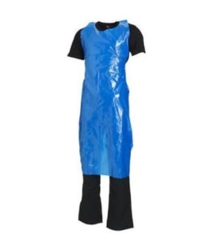 Förkläde Worksafe 850x1300mm PE tjocklek 0.035mm vikta i påse blå