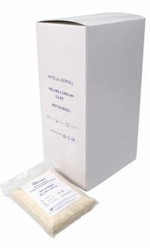 Bomull Mitella 90x90x140 100% oblekt bomull 2 säkerhetsnålar