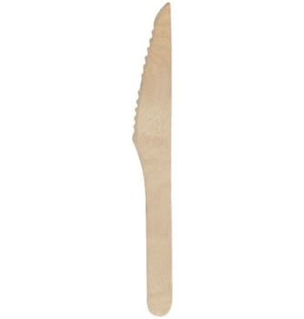 Kniv trä 16,5cm natur livsmedelgodkänd EU-Direktiv FSC