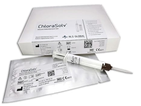 Debrideringsgel chlorasolv 1x3ml kylvara steril