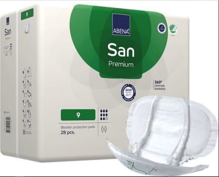 Inko skydd Abena San Premium 9. 37x70cm, ABS ISO 2350ml, Svanenmärkt