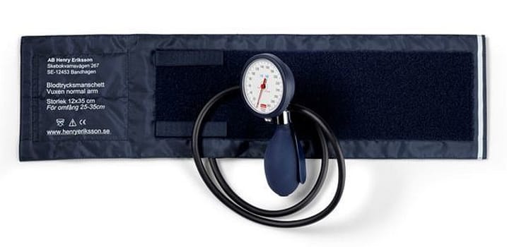 Blodtrycksmätare arm normal 12x35cm med handmanometer/tryck