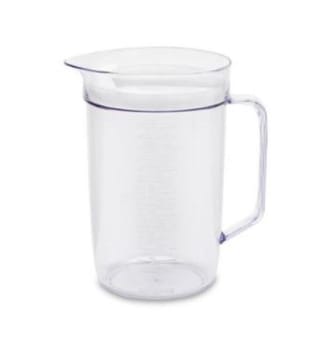 Tillbringare med lock 1,5l transparent plast