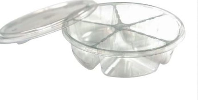 Avfallsbehållare SafeSwab 5 fack med lock