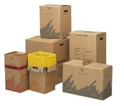 Avfallskartong riskavfall 38l med säck 228x270x420mm