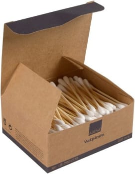 Bomullstops Vit Bambu 200st