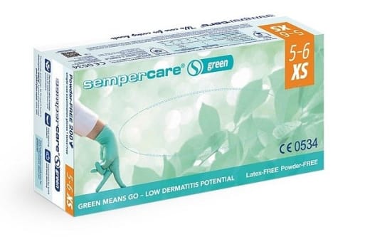 Handske undersök Sempercare Green XS
